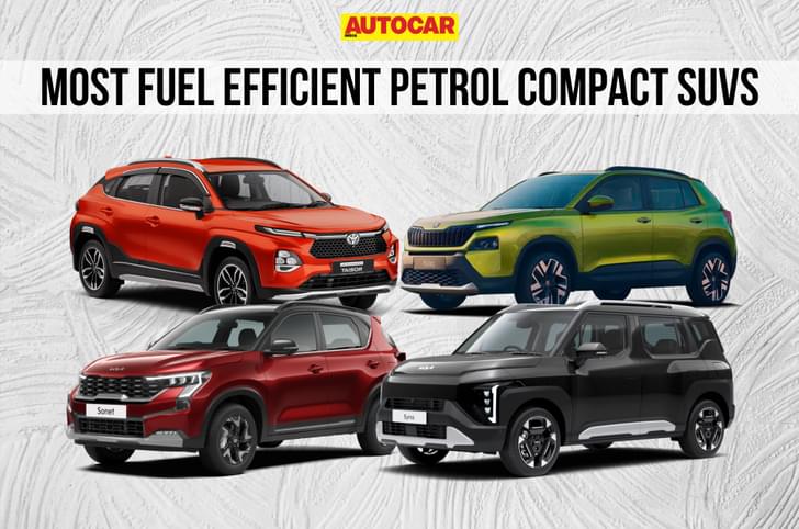top 10 most fuel efficient petrol compact SUVs india mileage